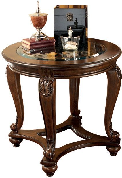 Signature Design by Ashley® Norcastle 3-Piece Dark Brown Living Room Table Set-3