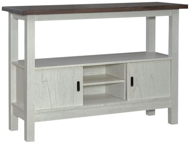 Liberty Furniture Brook Bay Carbon Gray/Textured White Sideboard-0