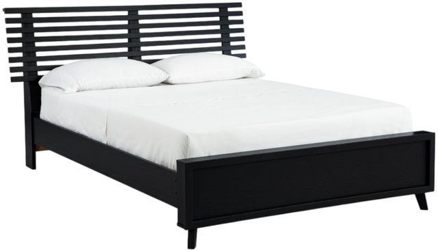 Signature Design by Ashley® Danziar Black Full Slat Panel Bed-0