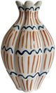 TOV Furniture Earthenware Brown/White Ceramic Roman Coral Vase-0