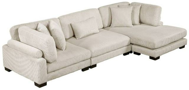 Homelegance® Traverse 3-Piece Beige Modular Sectional with Reversible Chaise-0