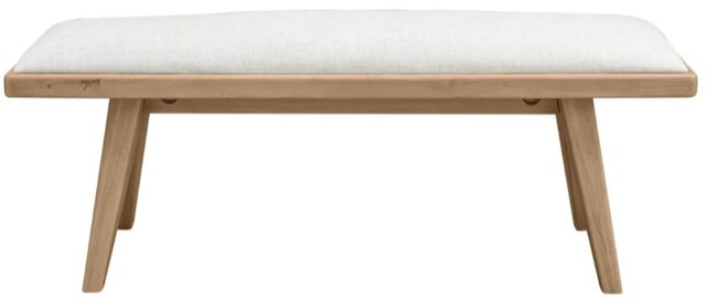 Modus Furniture Sumire Ginger/Natural Upholstered Bench-2