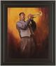 Classy Living Trumpet Player Wall Art-0