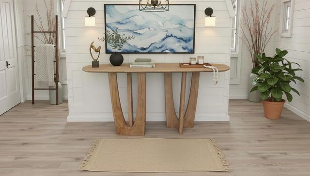 Nest Home Collections Junie Light Natural Console Table-1