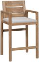 Vanguard® Furniture Customizable Horizon Teak Outdoor Barstool-0