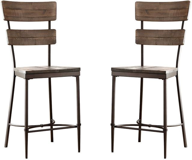 HH2 Home Jennings 5-Piece Walnut Counter Height Dining Set-1