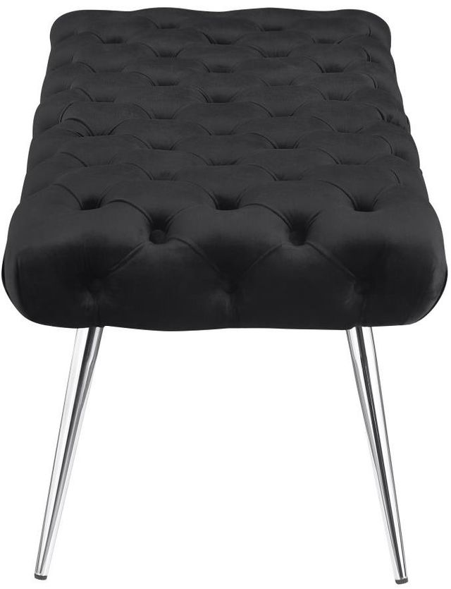 Coaster® Ella Black Upholstered Bench-2