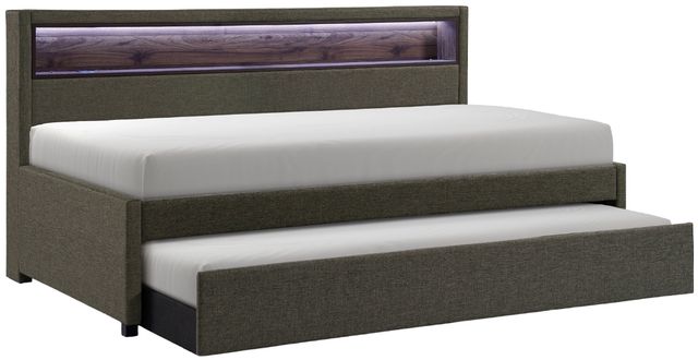 Intercon Jackson Espresso Fabric Twin DayBed with Trundle-0