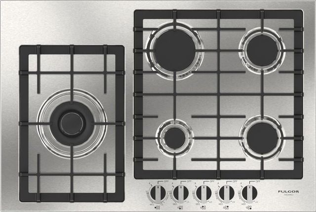 Fulgor Milano® 400 Series 30" Stainless Steel Gas Cooktop-0