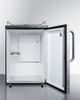 Summit® 5.6 Cu. Ft. Diamond Plate Beer Cooler/Kegerator-2