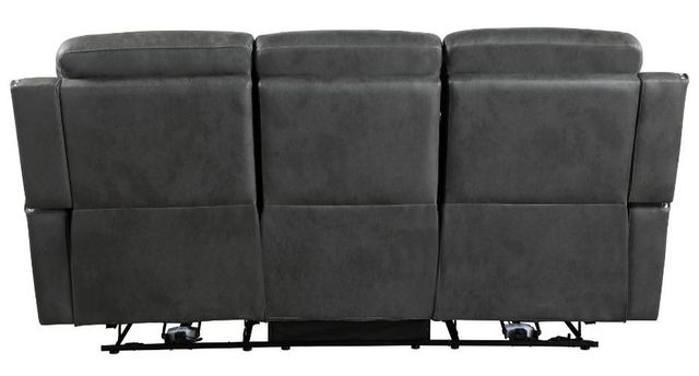 Homelegance® Kellen Smoky Gray Double Manual Reclining Sofa-3