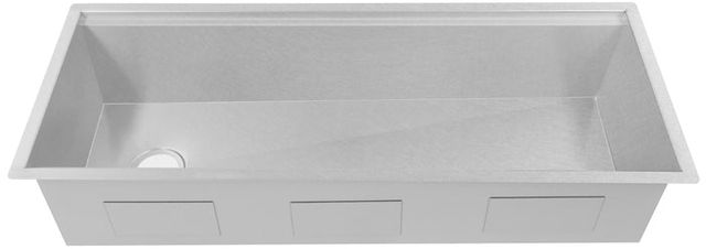 ZLINE Garmisch 43" Satin Stainless Steel Undermount Single Bowl Kitchen Sink with Bottom Grid and Accessories-2