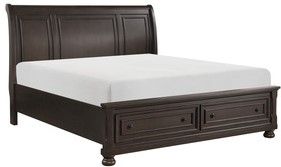 Mazin Furniture Begonia Grayish Brown Queen Bed-1