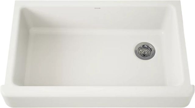 KOHLER® Whitehaven® Biscuit 36" Undermount Single-Bowl Farmhouse Kitchen Sink with Short Apron-0