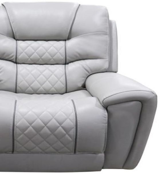 Corinthian Furniture Mcgregor Cream/Light Gray Manual Glider Recliner-1