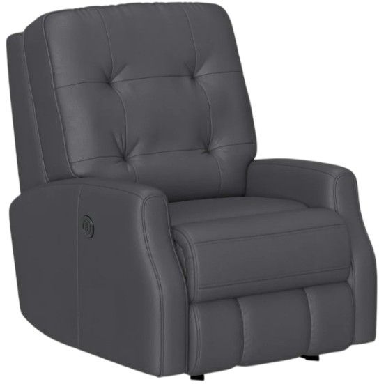 Flexsteel® Customizable Devon Leather Power Rocking Recliner-2