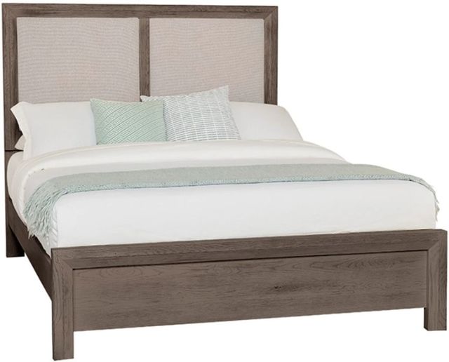Artisan & Post by Vaughan-Bassett Driftwood Gray/Khaki Queen Upholstered Panel Bed-0