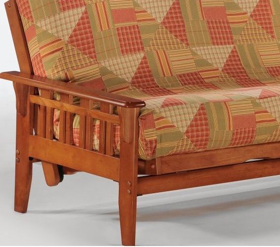 Night & Day Furniture™ Kingston Cherry Queen Nesting Futon-1