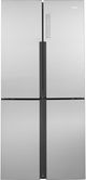 Haier 16.4 Cu. Ft. Stainless Steel Counter Depth Quad Door Refrigerator-0