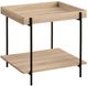 Coaster® Fallon 3-Piece Natural Occasional Table with Black Base Set-3