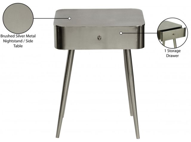 Meridian Furniture Rylan Silver Nightstand-3