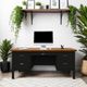 Legends Home Essex Black/Brown Executive Desk-1