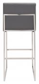 Zuo® Genoa Gray Bar Stool-3