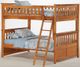 Night & Day Furniture™ Ginger Medium Oak Full/Full Bunk Bed-0