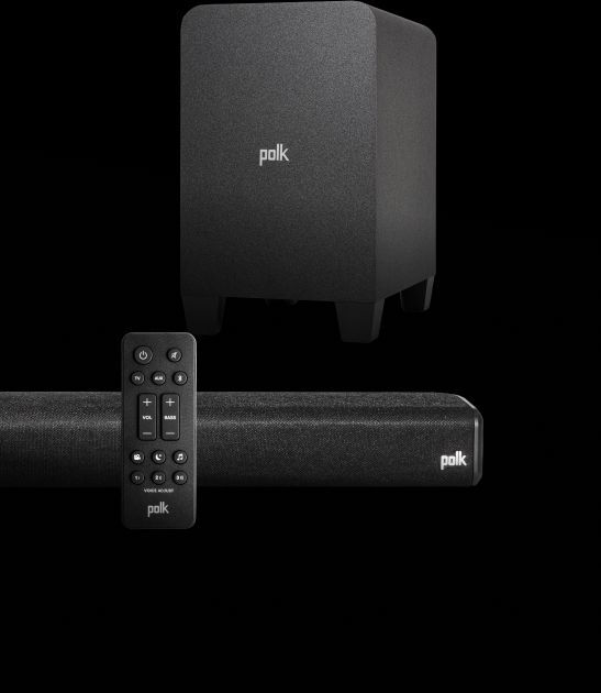 Polk Audio® Black True Dolby Atmos Soundbar with Wireless Subwoofer-1