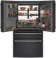 Café™ 36" 27.6 Cu. Ft. ENERGY STAR® Matte Black 4-Door French Door Refrigerator-2