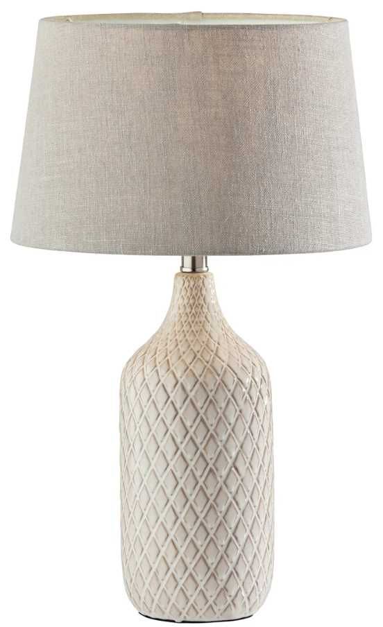Adesso® Kathryn 2-Piece Grey/Natural/Off-White Table Lamp Set-0