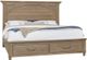 Vaughan-Bassett Vista Natural Oak King Mansion Storage Bed-0