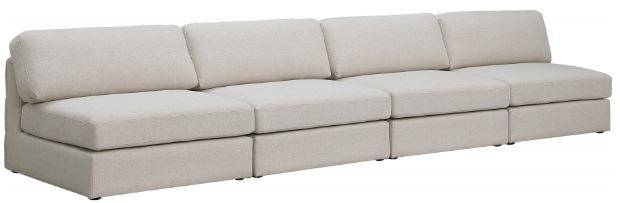 Meridian Furniture Beckham Beige Modular 152" Sofa-0