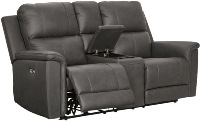 Signature Design by Ashley® Bleckley Anchor Power Reclining Loveseat with Console and Adjustable Headrest-2