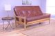 Kodiak Furniture Monterey Oregon Trail Saddle/Butternut Full Futon with Mattress-1