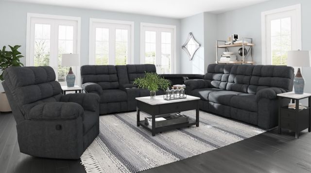 Signature Design by Ashley® Wilhurst 4-Piece Marine Reclining Living Room Set-3