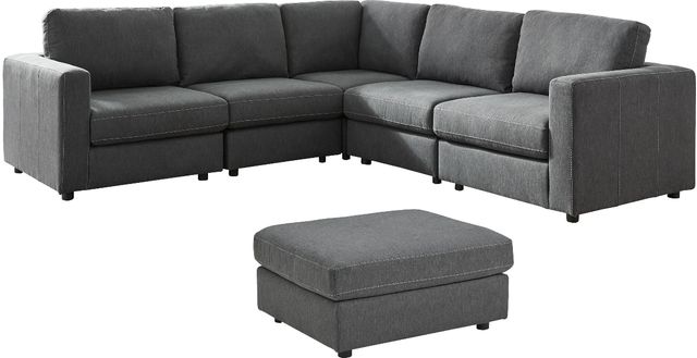 Signature Design by Ashley® Candela 2-Piece Charcoal Living Room Seating Set-0