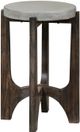 Liberty Furniture Cascade Wire Brush Rustic Brown Side Table with Concrete Top-0