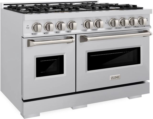 ZLINE Classic 48" Stainless Steel Pro Style Dual Fuel Range-2