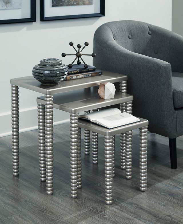 Signature Design by Ashley® Caitworth 3-Piece Champagne Accent Tables-4