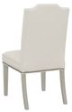 Fairfield® Customizable Entree Dining Empire Short Back Side Chair with Sheer Dove Legs and Buttons-3