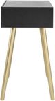 A & B Home Black Console Table with Gold Legs-3