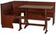 Linon Chelsea 3-Piece Walnut Corner Nook Set-0