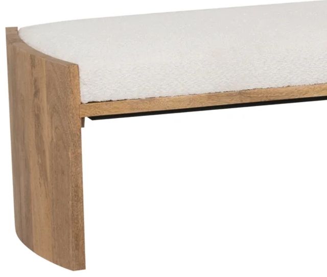 Powell® Walden Brown/Cream Upholstered Bench-1