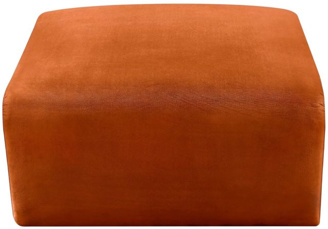 Meridian Furniture Arc Cognac Velvet Ottoman-1