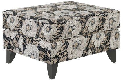 Fusion Furniture Argo Ash Black/Gray Ottoman-0