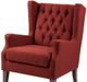 Olliix by Madison Park Red Maxwell Button Tufted Wing Chair-4