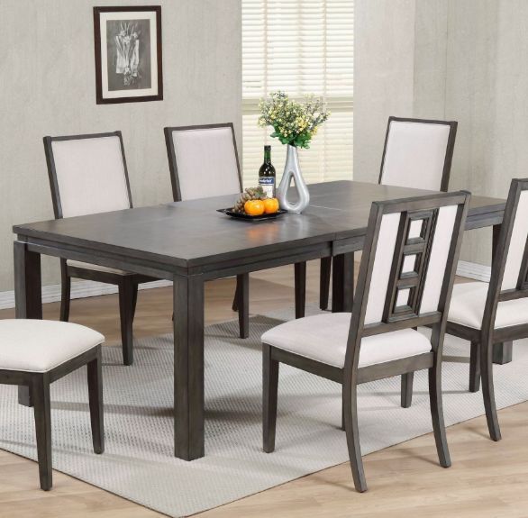 Winners Only® Hartford Deep Washed Gray Dining Table-1