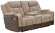 Signature Design by Ashley® Mixed Motion Brownstone Power Reclining Loveseat-0
