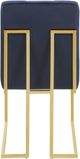 Coaster® Cisco 2-Piece Ink Blue/Gold Side Chairs-3
